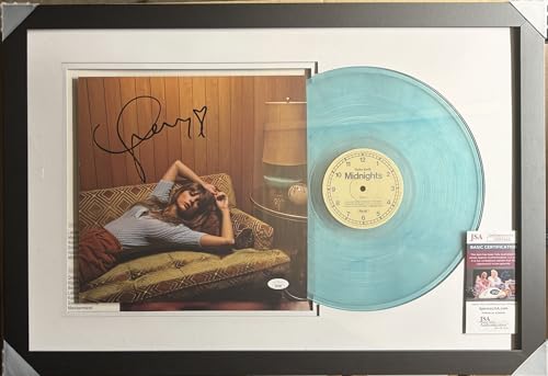 Midnights Moonstone Blue Signed w/ (perfect ultra rare heart & Framed + Anti UV glass ! (Authenticated/Certified by JSA/CCG)