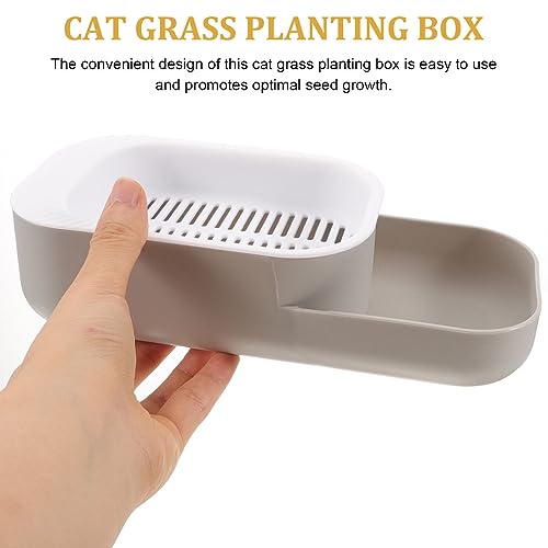 POPETPOP Caixa De Plantio Conveniente Para Plantas De Gatos Doméstico Caixa De Grama Para Gatos Berç
