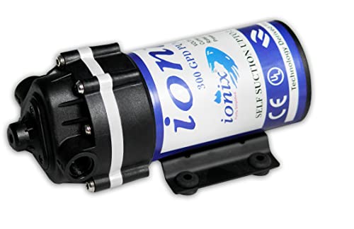 Image of IONIX Ro Booster Motor /Pump 300 GPD, for 25 LPH,50 LPH,100 LPH ro with Self sunction, Commerial Ro pump, 1 piece, black