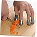 LABRIMP 4pcs Stainless Steel Finger Protectors for Safe Cutting Kitchen Tool for for Slicing and Dicing Essential Cooking Accessory