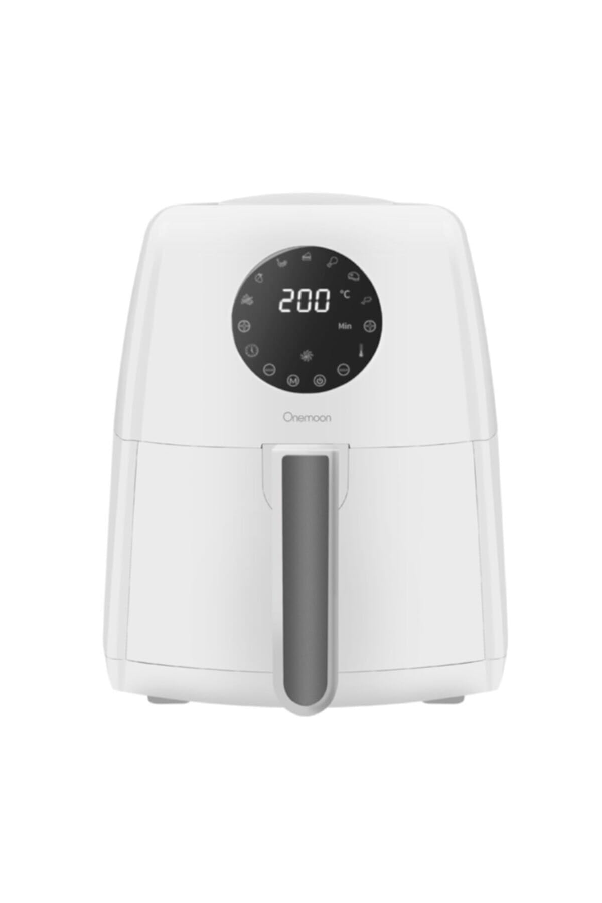Onemoon OA5 Electric Air Fryer 3.5L Large Capacity Non-Stick Digital Cooker 1500W Multi-Function for French Fries,Chicken Wings,Steak,Eggs High-Speed Hot Air Circulation,Reduced Oil Absorption - White