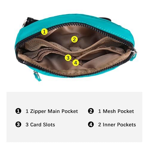 Image of Haytijoe Small Wristlet Wallets for Women Valentines Day Gifts RFID Blocking Travel Wallet Quilted Nylon Phone Purse
