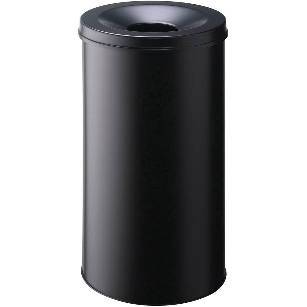 Durable 330701 Kosz na śmieci Safe (metalowy, 60 l.), opak. 1 sztuka, kolor czarny.