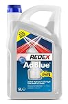 Redex AdBlue Additive 5L, AdBlue With Easy-Pour Spout, Reduces NOX Emissions, Quick & Easy Filling, Keep Spare In Boot, Premium Quality AdBlue Diesel Exhaust Fluid, No-Spill Bottle, 5 Litres