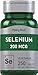 Piping Rock Selenium 200 mcg 250 Tablets Dietary Supplement