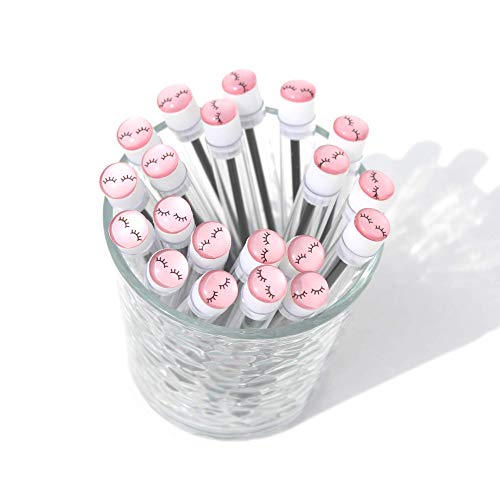 Brosse à cils jetables lot de 20 goupillons imprimé rose - 2