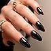 Ruzister 24 Stück Schwarz Press On Nails Kurz Oval, Mandel Fake Nails Kleber auf Nägel Kurz, Acryl Nägel Press ons, Gel Nägel Falsche Nägel Kurz Baby,Schwarz günstig Kaufen-Ruzister 24 Stück Schwarz Press On Nails Kurz Oval, Mandel Fake Nails Kleber auf Nägel Kurz, Acryl Nägel Press ons, Gel Nägel Falsche Nägel Kurz