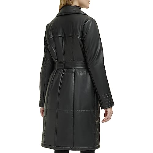 Kenneth Cole Womens Belted Notch Collar Coat4