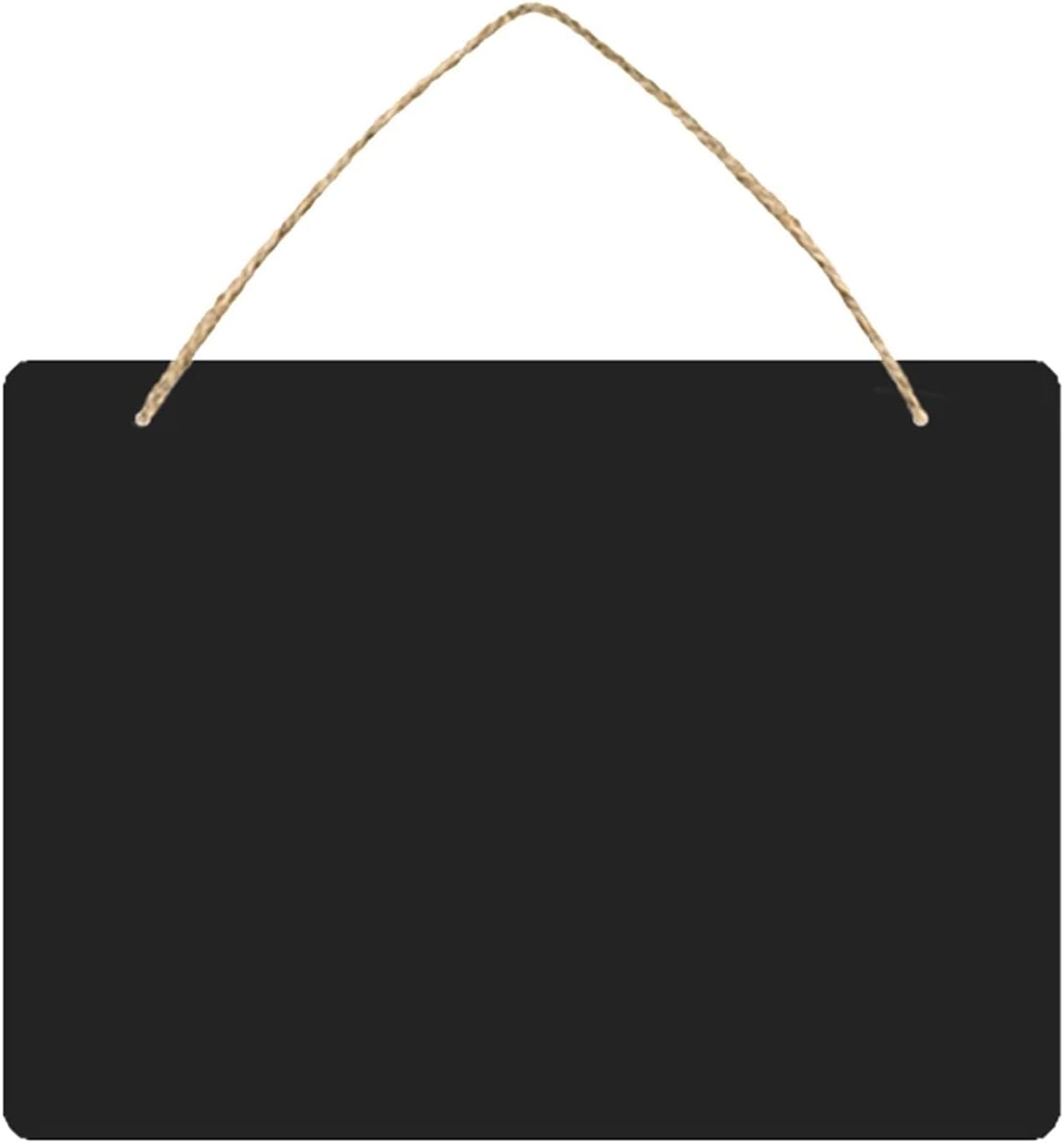 6pcs Chalkboard Signs Blackboard Decoration Hanging Sign Wall Decor Chalkboard Pendant Message Board Home Wooden Density Board Hemp Rope