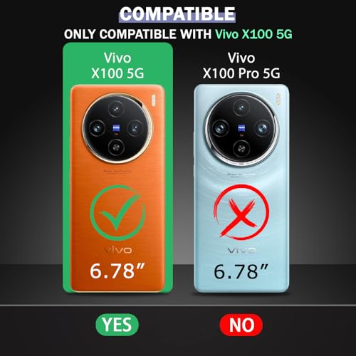 Image of TheGiftKart Back Cover Case for Vivo X100 5G | Slim & Lightweight | Ultra-Premium Design | Camera Protection Bump | Fabric Texture Case Cover (PC & TPU, Black)