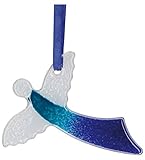 fusingglas technik  Butzon & Bercker Engel-Anhänger aus Fusingglas \'Himmlischer Begleiter\'