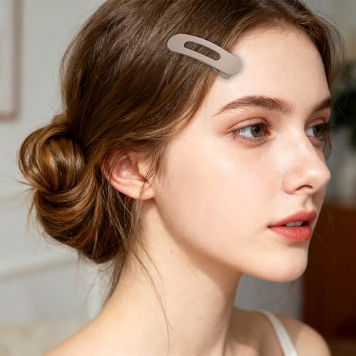 Ymapinc 6 Stück Flachen Haarspangen Damen Französisches Haarklammer für Dicke Haar Rutschfest Hair Clip für den Alltag Frauen und Mädchen(6 x 1.8cm)