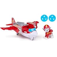 Paw Patrol: Air Rescue Marshall Action Figure & Hero Hydro Plane Toy with Projectile Launcher & 2 Projectiles, Kids