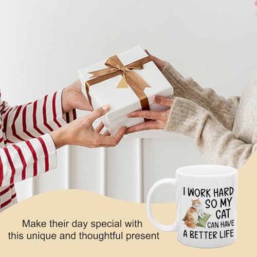 Taza con frase divertida para amantes de gatos miniatura 6