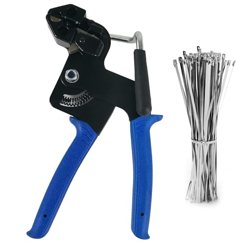 Metal Tie wrap Gun 100 Pcs 4.6 * 300mm Stainless Steel Cable Ties Stainless Steel Cable Tie Gun Metal Cable Tie Gun