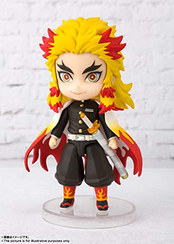 Image of TAMASHII NATIONS - Demon Slayer: Kimetsu no Yaiba - Rengoku Kyojuro, Bandai Spirits Figuarts mini Action Figure