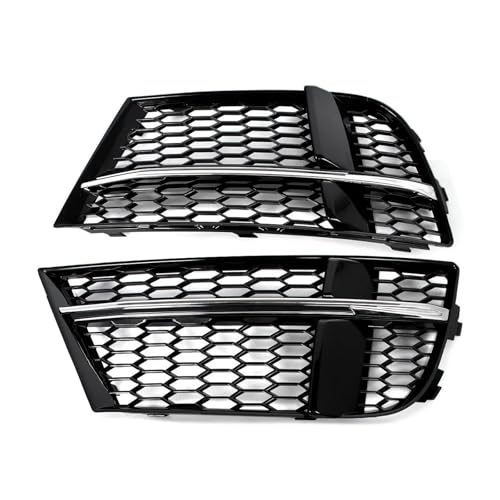 Cubierta de luz antiniebla para Audi A3 8V S-Line 17-19, rejillas de panal cromo, 2 uds