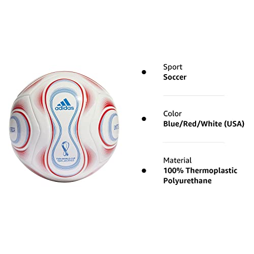 Adidas Unisex-Adult Official World Cup Club Soccer Ball, Blue/Red/White 5 #TOP3