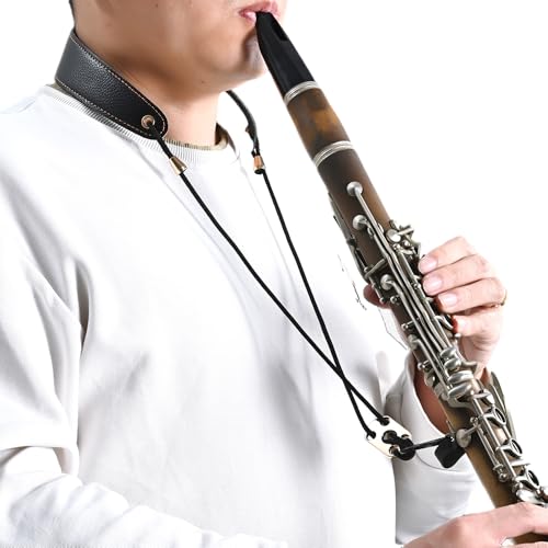 adjustable clarinet neck strap  ergonomic design relieves hand tension soft padded support for bb amp a clarinets