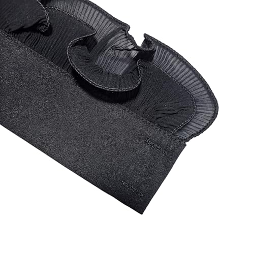 Image of Chiffon Wrist Cuffs for Women Ladies Teens, Detachable Hand Sleeves for Sweater Blouse Coat Jacket Dress