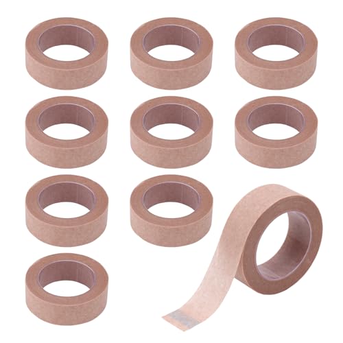 10 Rolls Nose Tape for Rhinoplasty Shaping, Skin Coloured Nose Bandages Self-Adhesive Rhinoplasty Paper Micropore Tape for Sensitive Skin, 0.5in x 10yd
