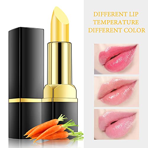 Firstfly 2 Pack Magic Temperature Color Changing (Blue Changed Into Pink) Lip Stain Gloss Moisturizing Long Lasting Waterproof Lip Balm Lips Makeup #TOP2