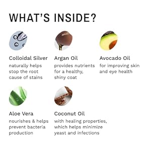 Eye envy tear stain facial cleanser for dogs and cats | washes away crusty eye debris eye boogers and eye discharge | tearless foaming formula | treats the cause of staining | 100 natural   cucciolini doodles