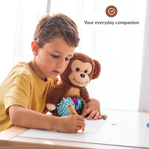 Image of ODOXIA Sensory Monkey Stuffed Animal | Sensory Plush Toy | Fidget Stuffed Animal for Kids | Great for Sensory Needs | Sensory Stuffed Animals for Children | Sensory Pillow Plush