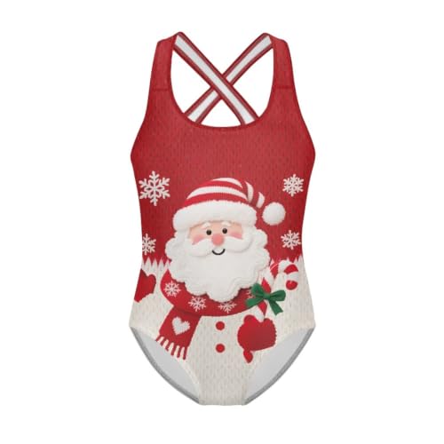 Image of Girls One Piece Cat Swimsuits Quick Dry Cartoon Beach Bathing Suit Crossback Swimwear for Kids 5-14 Years