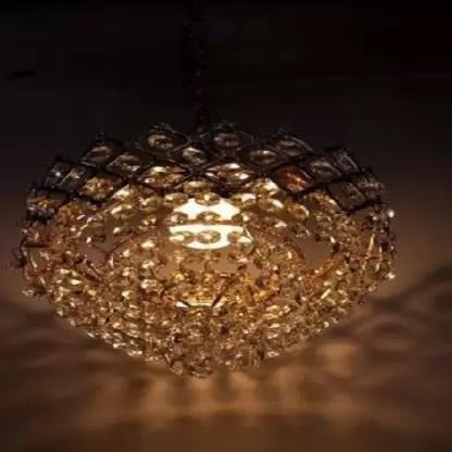 Zingy Mahaur Antique Design Crystal Hanging Ceiling Light Chandelier Crystal k9 for Home (Corded Electric)(160)--image-35