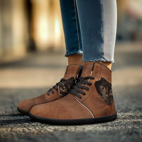 Binienty Unisex Women Men Minimalist Barefoot Sneaker Wide Toe Box Non-Slip Lace up Athlete Shoes3