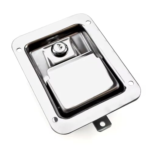 Serrure à bielle XK107S noir 140mm pour panneau de commande industriel