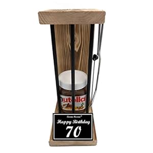 Nutella Geschenk 70 Geburtstag Mann und Frau – Nutella Geschenk 70 Geburtstag Eiserne Reserve Black Edition – lustige…