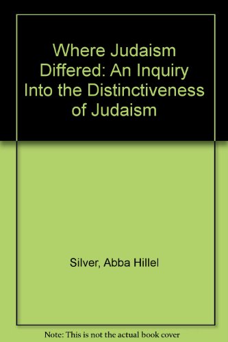 Where Judaism Differed: An Inquiry Into the Dis... B000K00RQ2 Book Cover