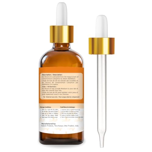 Image of Crysalis Pure Natural Undiluted & Organic Standard Ho wood(cinnamomum camphora) Essential oil Steam Distilled Calms Senses Cools Skin Diffuser Oil Promotes Peaceful Environment Aromatherapy - 100ML