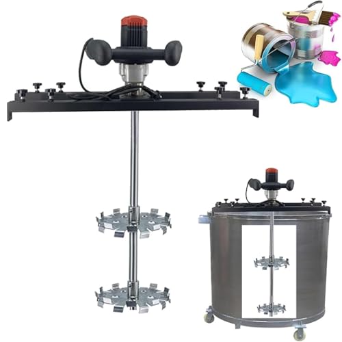 KJZQLMZ Commercial Electric Agitator with Adjustable Stand, high Power Agitator for Mixing Tanks, Drums and Drums in Industrial Applications (C)