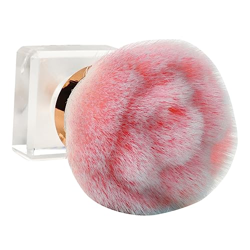 Ipetboom Compact Powder Brush for Makeup Nail Cleaning Rose Design Foundation Applicator Cosmetic Supply