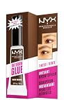 NYX PROFESSlONAL MAKEUP Augenbrauengel für einen Lifting-Effekt, Professional Brow Glue, Instant Styler, Für Augenbrauen wie laminiert, Dark Brown
