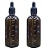 2PCS 100ml 3.4oz Empty Refillable Amber Glass Graduated Scale Dropping Bottle Vial Container Drip Tube With Glass Dropper Pipette For Essential Oil Lab