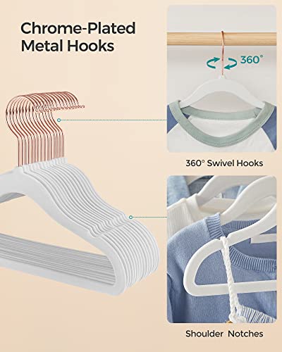 Cintres pour bébé SONGMICS Lot de 50 cintres blancs UCRF027W01