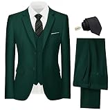Men's Suit Vintage Retro Slim Fit 3 Piece Suit Set Wedding Prom Suits Blazer Dinner Groom Tux Jacket