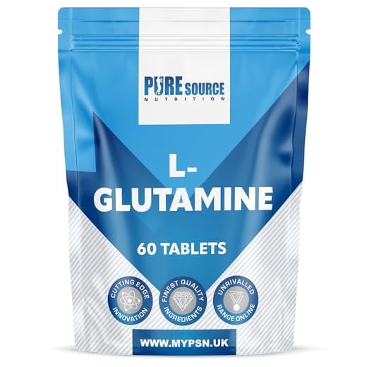 L-Glutamine 60 Vegan Tablets 2000mg | High Strength Amino Acid | Suitable for Vegans and Vegetarians | No Artificial Preservatives | by Pure Source Nutrition (60 Tablets)