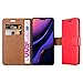 iCatchy iPhone 11 Pro Case 5.8 Inch Leather Wallet Flip Cover Card Holder Magnetic Stand Shockproof Protective Book Folio Phone Case Compatible with iPhone 11 Pro (Red)