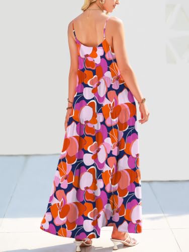 Image of ANRABESS Women Summer Casual Loose Sleeveless Sundress Spaghetti Strap Flowy Boho Linen Beach Vacation Maxi Long Dress