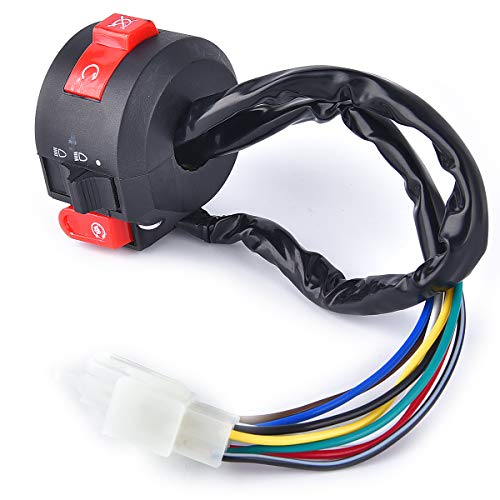 Left Handlebar Switch Assembly Replacement for 50cc 70cc 90cc 110 cc 125cc 150cc ATVs Quad 4 Wheelers Taotao SunL Coolster Black - Thumbnail 2