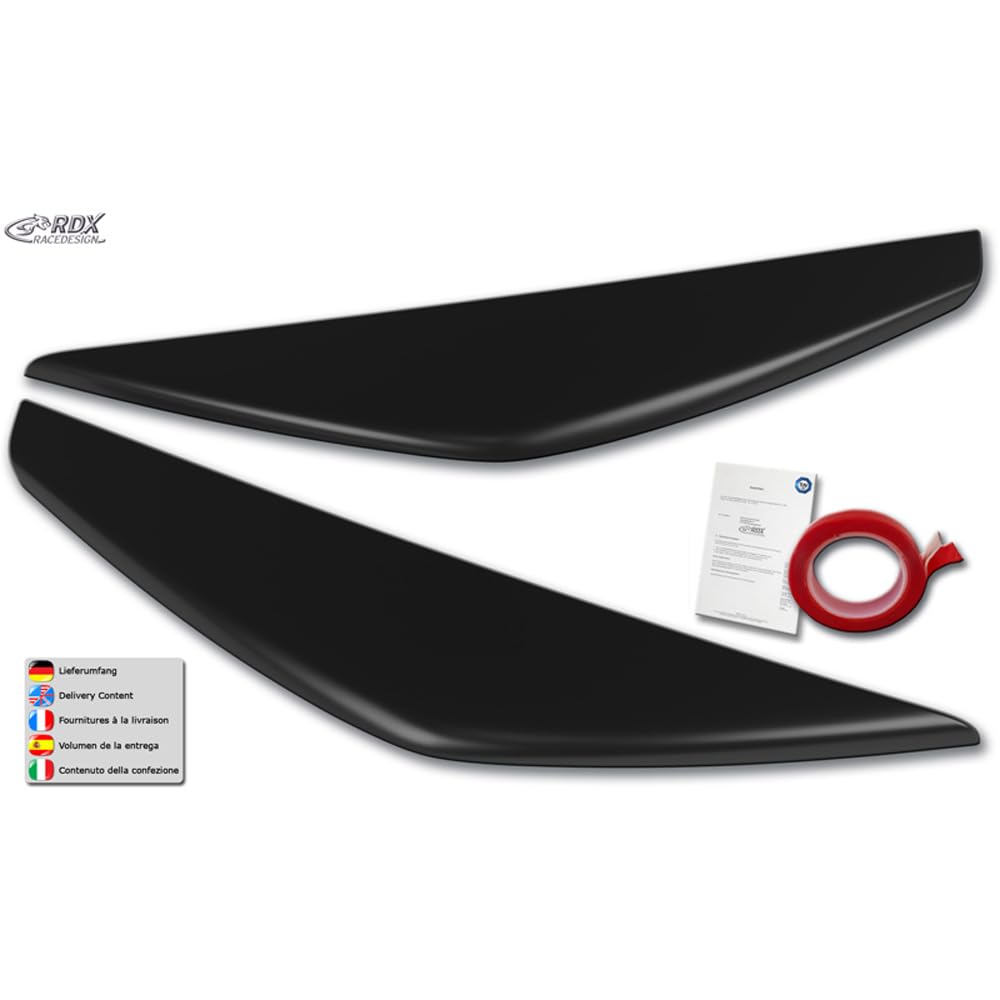 Alerones de Faros Delanteros RDX compatibles con Ford Kuga II (DM2) Facelift 2016-2019 (ABS)