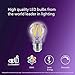 PHILIPS LED 40W A15 2-Pack Ultra Definition Soft White (2700K) 450 Lumen (5W = 40W) Dimmable Clear Flicker-Free Light Bulbs
