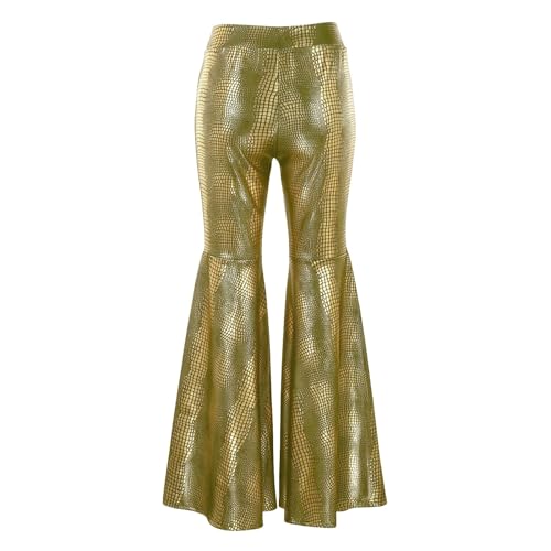 Pantalon décontracté femme coupe bootcut taille haute extensible