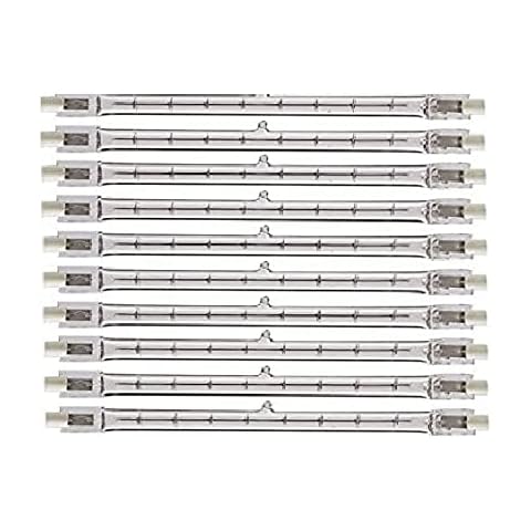 Pack of 10 Energy Saving Halogen Linear Tungstens 117mm 120w, 160w, 230w, 400w R7s 240v (400) Cover