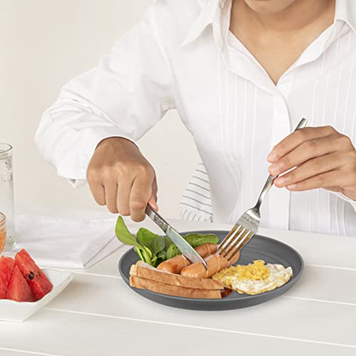 18 Pcs Reusable Plastic Plates 9 Inch, Dishwasher Safe Plastic Plates, Unbreakable Plates, Deep Dinner Plates, Plastic Plates Reusable Set For Kitchen #TOP3